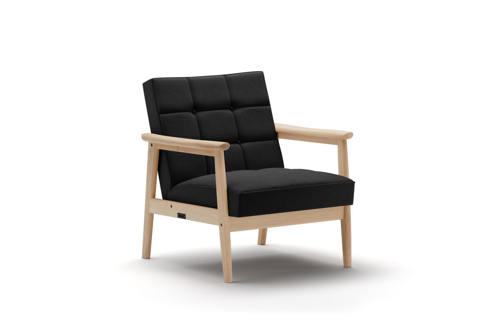カリモク60 Kチェア パターンオーダー品 ブラウン×グレー oak_crimpblack.jpg?202412